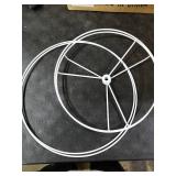 GIGIVOSHA Lamp Shades Set of 2 - Drum Lampshades 11.4 x 12.9 x 9.8 Inches, Fabric Medium Replacement Lampshades for Table Lamp, Floor Lamp, Assembly Required, Spider,Linen Missing shades