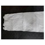 Simplebrand 100% Blackout Curtain Liner for Bedroom, Thermal Insulated Blackout Liners for 63 Inch Behind Curtains, 2 Liners Per Set with 14 Pieces Rings, Each 40 W x 58 L, Greyish White