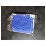 Colarr 216 Pcs Glitter Bulletin Board Letters for Classroom Number Alphabet 4 Inch Poster Board Letter with Adhesive Dot Punctuation Symbol Cutout Bulletin Display School(Blue)