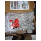 [3-Piece Reindeer Christmas Decorations Outdoor] 2D Lighted Deer Family with 260 LED Light. Durable Yard Lawn Holiday Decor, Outdoor Lighted Holiday Display for Yard Lawn Garden-White