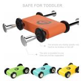Toddler Toys for 1 2 Year Old Boy and Girl Gifts Wooden Race Track Car Ramp Racer with 4 Mini Car