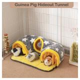 Avont Guinea Pig Hideout Tunnel, Hideaway Play Tube Toys Mat for Small Animal Dwarf Rabbits Chinchillas Hamsters Hedgehogs Ferrets Bearded Dragons and Rats -Star