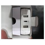 KMC 6-Outlet Extender USB-C PD Surge Protector Wall Tap, Multi-Plug USB Wall Charger, 2 USB-A Ports & USB-C 20W Power Delivery, High-Speed Phone Charger, 980J Surge Protection, UL/ETL Certified, White