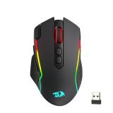 Redragon M810 MAX 3-Mode Wireless Gaming Mouse, 12000 DPI Wired/Wireless RGB Mouse w/Rapid Fire Key, 8 Macro Buttons, 188-Hour Reliable Power Capacity for PC/Mac/Laptop
