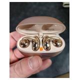 Kinglucky ClipFree Open-Ear Headphones with Butterfly Earrings, Ultra-Comfort & Snug Fit Clip On Earbuds, 50H Playtime Bluetooth 6.0 Wireless Headphones for Women Gifts, Sports & Workouts (Rose Gold)