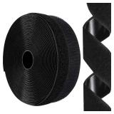 1 Inch x 26 Feet Hook and Loop Tape Sticky Back Fastener Roll, Nylon Self Adhesive Heavy Duty Strips Fastener for Home Office School Car and Crafting Organization