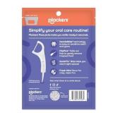 Plackers Gentle Line Floss Picks, Fresh Mint Flavor, Fold-Out FlipPick, QuickFix Grip, Easy Storage with Sure-Zip Seal, 75 Count