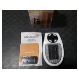 Plug in Small Space Heater for Indoor Use 450W, Wall Outlet Electric Heater with Remote, 12H Timer & LED Display, PTC Ceramic Fast Heat Safely for Bedroom Bathroom Office