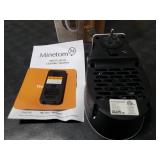 Plug in Small Space Heater for Indoor Use 450W, Wall Outlet Electric Heater with Remote, 12H Timer & LED Display, PTC Ceramic Fast Heat Safely for Bedroom Bathroom Office