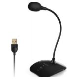 TKGOU USB Microphone, 360 Degree Adjustable Gooseneck Design, Mute Button & LED Indicator, Noise-Canceling Technology, Plug & Play, Compatible with Windows & MacOS