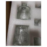 Gather & Bloom Creations 5 Piece Mini Bud Vase Set Clear Glass Small Vases in Unique Shapes & Sizes for Flowers, Fairy Lights, Wedding Table Centerpieces, Vintage-Inspired Home Decor