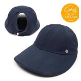 Ponyflo Sun Blocker Wide Brim Visor Hat - Navy