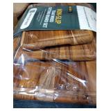 3 Pack Teak Wood Cutting Board Set for Kitchen Charcuterie Board Serving Heavy Duty Non Toxic Slip Over Sink Solid Thick Haus Wooden Chopping Board Large Big Small Meat Best Kitchen Essential Gift