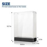Cereal Box Display Case, 10.6 x 4 x 13.7 Clear Acrylic Display Box Memorabilia Display Case & Storage Sports