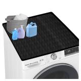 Washer and Dryer Covers for The Top, 26.77In X 26.77In Silicone Dryer Top Protector Mat, Waterproof, Scratch Resistant, Washable, Dryer Countertop for Home Kitchen and Laundry Room