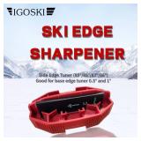 Snowboard Ski Edge Bevel Tuning ski wax kit snowboard tool ski edge sharpener tuner Side Ski Angle Tool & Diamonds & Gummi Stone (Tool+Diamonds + Gummi Stone) (Red)