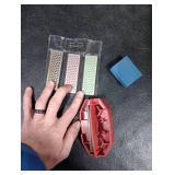 Snowboard Ski Edge Bevel Tuning ski wax kit snowboard tool ski edge sharpener tuner Side Ski Angle Tool & Diamonds & Gummi Stone (Tool+Diamonds + Gummi Stone) (Red)