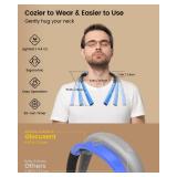 Glocusent Upgraded LED Neck Reading Light, Book Light for Reading in Bed, 30-min Timer, 3 Colors & 3 Brightness Adjustable, Rechargeable & Long Lasting, Perfect for Reading, Knitting