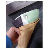 GEYUBTL Boho Sage Green Shower Curtain 72x72 Inches - Tropical Leaf Bathroom Decor, Waterproof Polyester with 12 Hooks, Minimalist Mid-Century Bohemian Style