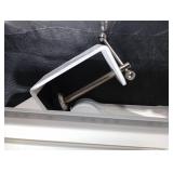 Micomlan Led Desk Lamp for Home Office, White Architect Desk Lamp with Clamp for Crafting, 24W Bright Rotatable Led Table Light Stepless Dimming Tempering Wide Computer Light with Atmosphere Lighting