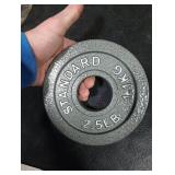 CAP Barbell Olympic 2-Inch Weight Plate, Gray, 2.5 LBS