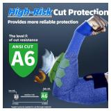 Schwer AIR-SKIN ANSI A6 Cut Resistant Arm Sleeves for Men & Women S902, Non-PFAS Arm Protectors for High Risk Work, Arm Protectors for Thin Skin, Gardening Sleeves for Farming, Lightweight, Breathable