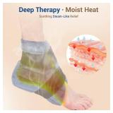 Ankle Foot Warmers Feet Heating Pads Microwavable Heated Slippers, FSA Wearables HSA Eligible, Microwave Moist Heat Pads for Plantar Fasciitis, Achilles Tendinitis, Sprains, Heel Spur, Get Well Gifts