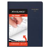 AT-A-GLANCE 2026 Appointment Book Planner, Weekly, 8-1/4 x 11, Large, Navy (709502026)
