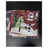 Red Snowman Christmas Chair Covers - 4 Pcs Dining Room Chair Back Covers, Xmas Tree Chair Slipcovers, Winter Snowflake Removable Chair Protectors Covers for Kitchen/Party Christmas Decorations 19x20