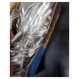 LJLNION Christmas Net Lights, 360 LED 12ft x 5ft Connectable Mesh Fairy String Lights,8 Modes Low Voltage Safe Adaptor for Xmas Trees, Bushes, Wedding, Outdoor Garden Decorations, Warm White