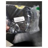 JKSVE 20 Inches Personalized Monogram Christmas Stocking, Deluxe Black Velvet with Faux Fur Trim, Embroidered Initial, Holiday Decor for Fireplace Mantel Gifts Letter O