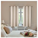 BGment Champagne Curtains 63 Inch Long - Wedding & Party Backdrop Drapes Elegant Room Darkening Thermal Insulated Window Treatments for Birthday Home Decor, Set of 2 Panels, 42 x 63 Inch