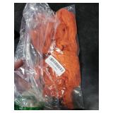 Nydotd 6pcs Fall Cheesecloth Napkins Thanksgiving Boho Dinner Napkins Wrinkled Rustic Linen Table Decorative Cloth Napkins for Wedding Party Baby Shower Family 20 x 20 Inch (Orange)