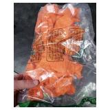 Nydotd 6pcs Fall Cheesecloth Napkins Thanksgiving Boho Dinner Napkins Wrinkled Rustic Linen Table Decorative Cloth Napkins for Wedding Party Baby Shower Family 20 x 20 Inch (Orange)