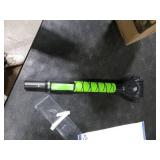 SEAAES 33 Inch Ice Scraper with Snow Brush for Car Windshield, Extendable Snow Scraper and Brush with Foam Grip for Truck SUV Vehicle Window - Green