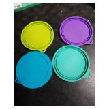 Sophico 2 Cup Round Silicone Storage Cover Lids Replacement for Pyrex 7200-PC and Anchor Hocking Glass Bowls (Container not Included) | MIX-4 PACK |