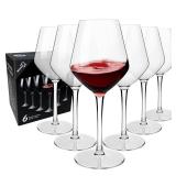 MICHLEY Unbreakable Stemmed Wine Glass 100% Tritan Plastic Dishwasher available Glassware 15 oz, Set of 6