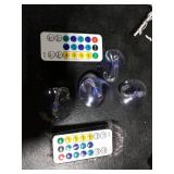 Tuanse 4 Pcs Christmas Silhouette Window Lights Christmas Snowflake Lights with Remote Control LED Lighted Snowflake Decorations Xmas for Window Wall (Warm White)