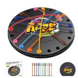 lartoys Rope Untangling Puzzle Game, Mini Travel Size Educational Strategy Board Game for Kids & Adults, Family Travel Party Games with Multi-Level Challenges, Gifts for All Ages Manual on Box