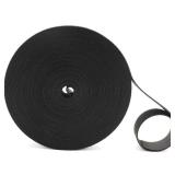 Cangder Hook and Loop Roll, 50ft x 3/4inch Cut to Length Straps, Fastening Cable Ties Reusable, Multi-purpose Cable Management Wire Ties Cable Straps Hook Loop Self-Gripping