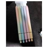 FIOVER 5pcs Gel Pens Black Ink Medium Point 0.7mm Pens Smooth Writing High-End Series Cute Ballpoint for Journaling Note Taking, Office School Supplies Gifts for Women and Men