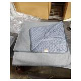 LOOBANI 2 Packs Extra Large Reusable Dog Mat for Floor, Non-Slip Washable Pee Pad for Dogs, Fast Absorbent Pet Whelping Pads, Puppy Playpen Mat for Incontinence, Housebreak, Crate, 48x48in, Gray