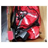 6FT Christmas Inflatables Santa Claus in The Chimney Automatic Up and Down, Outdoor Blow Up Santa Claus Yard Decorations Built-in LED Lights, Indoor Yard Party Lawn Garden Holiday Decor