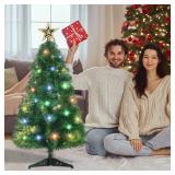 3ft Artificial Christmas Tree, Tabletop Xmas Tree for Holiday Decor 140 Branch Tips, Green