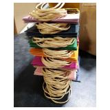 qiqee 100Pcs Mini Size Paper Gift Bags with Handles - 4.5x2.5x6 Kraft Small Party Bags - 16 Solid Colors