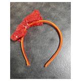 Red Sequin Bow Headband