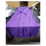 Women Business Work Dress Sleeveless Ruched Wrap V Neck Dress A Line Midi Dress Purple XXL