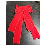 XunYee 3 Pcs Large Lighted Christmas Red Bows for Christmas Tree Topper 10 x 17 Inch LED Wreath Bows Light up Outdoor Indoor Winter Xmas Ornaments for Home Front Door Holiday Party Decorations