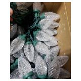 Brightown 2 Pack Total 132ft 200LED Outdoor C9 LED Christmas String Lights, Plug-in Connectable Waterproof Roofline String Lights for Outside Christmas Holiday Decor