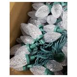 Brightown 2 Pack Total 132ft 200LED Outdoor C9 LED Christmas String Lights, Plug-in Connectable Waterproof Roofline String Lights for Outside Christmas Holiday Decor